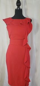 Calvin Klein Sleeveless Red Dress